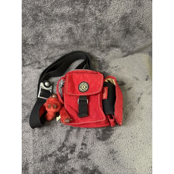 Kipling Mini Crossbody Bag Handbag Purse Dusty Red (Vitange) - Picture 12 of 13